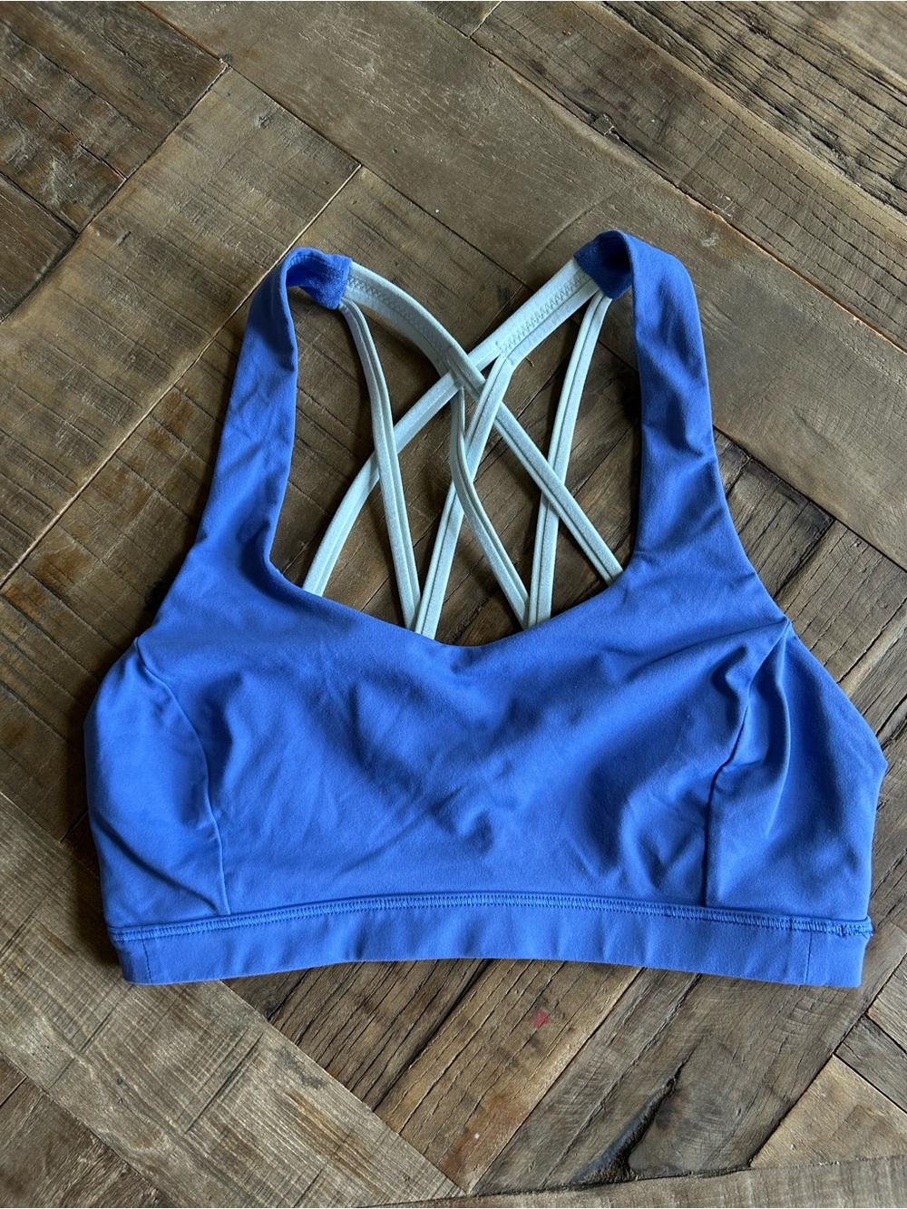 Lululemon Blue Strappy Sports Bralette - Women Intimates & Sleepwear